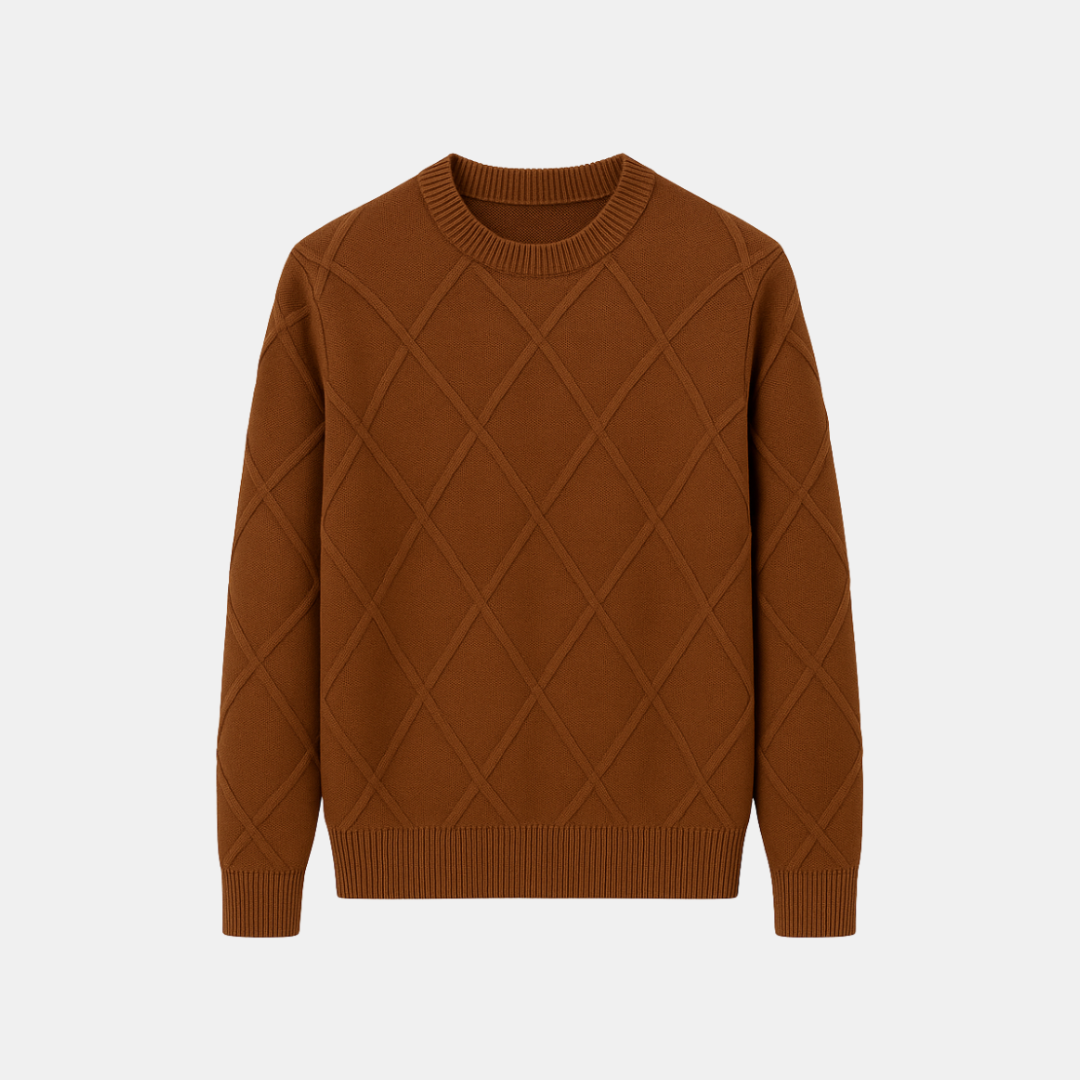 The Lucien Diamond Knit Crewneck