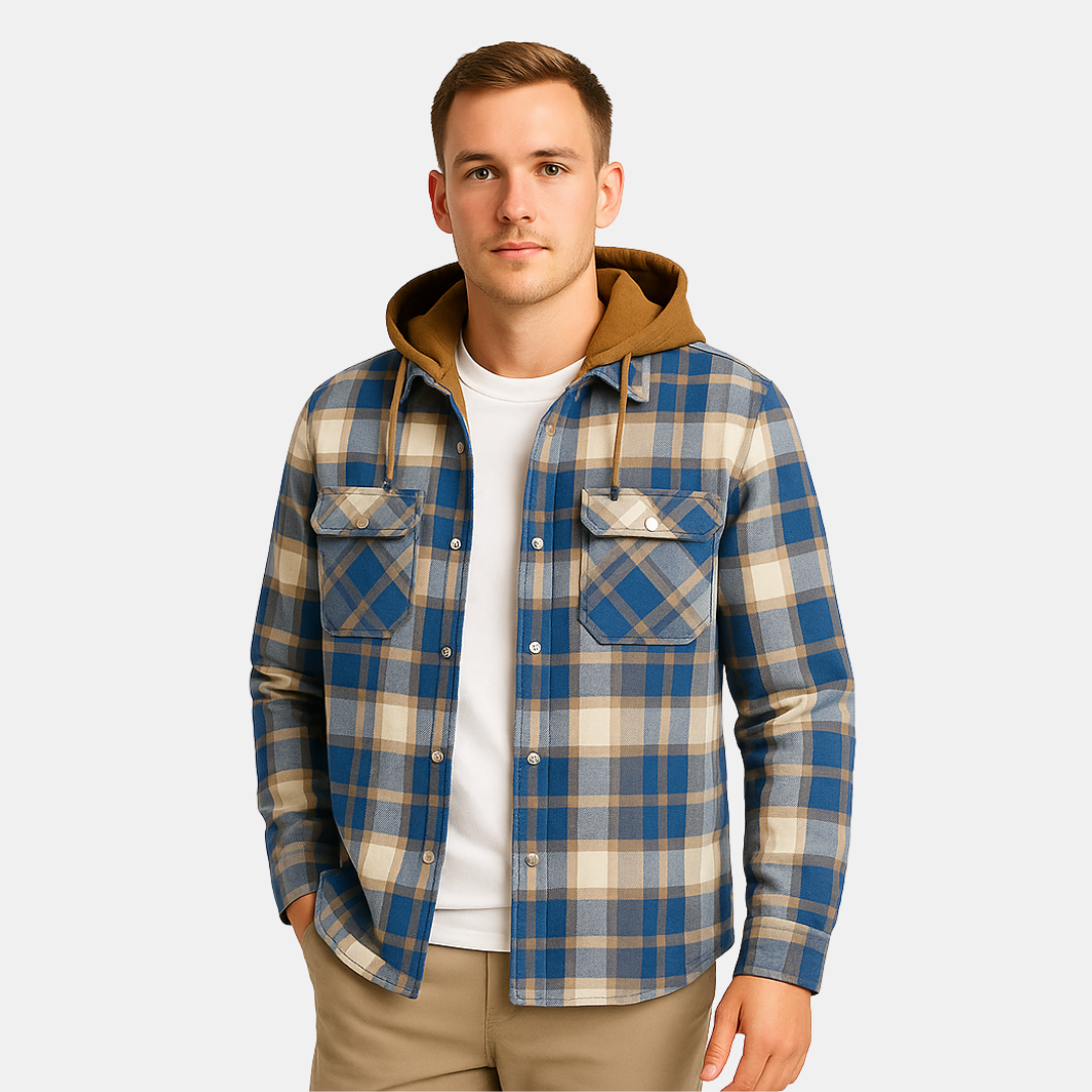 The Nolan Hooded Check Jacket