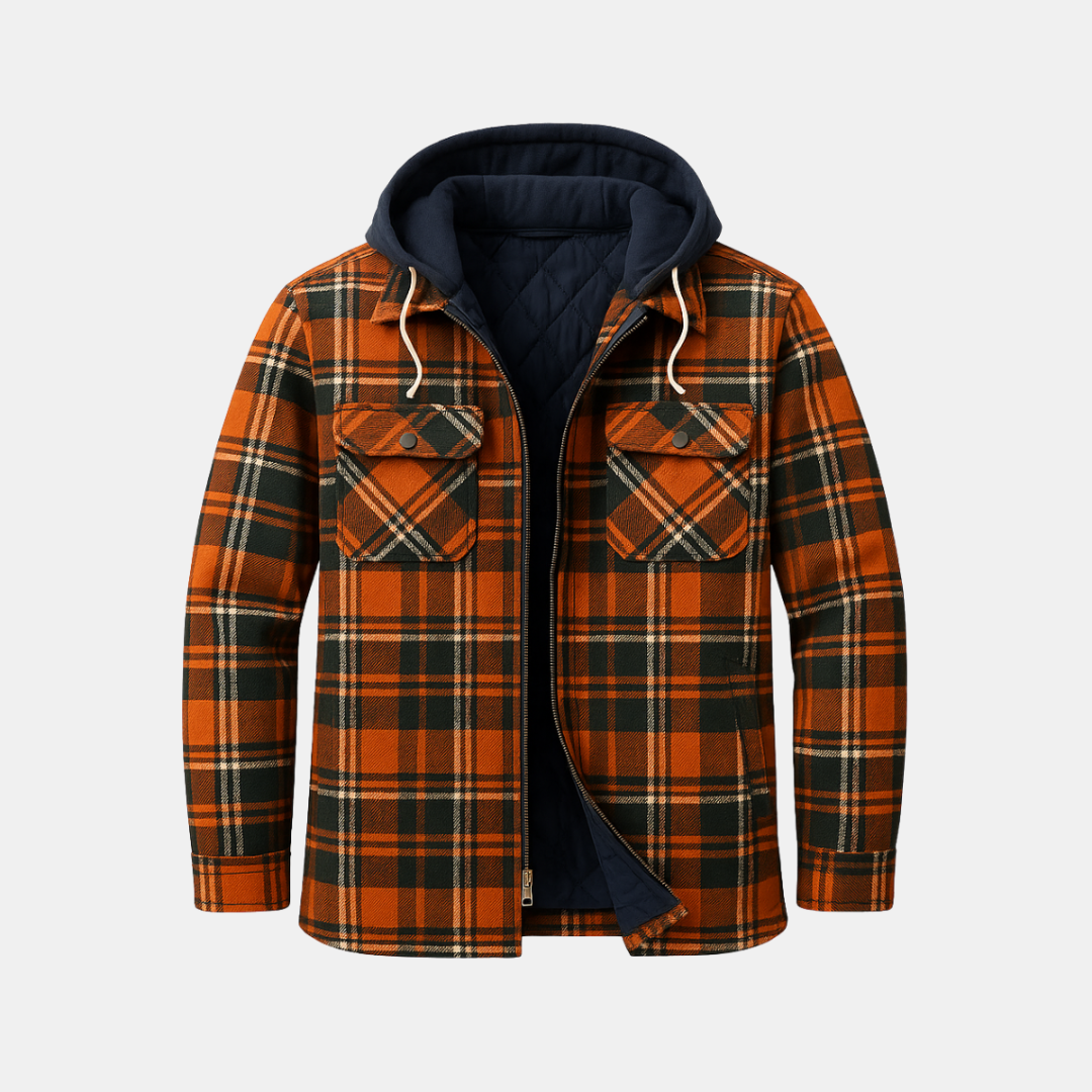 The Nolan Hooded Check Jacket