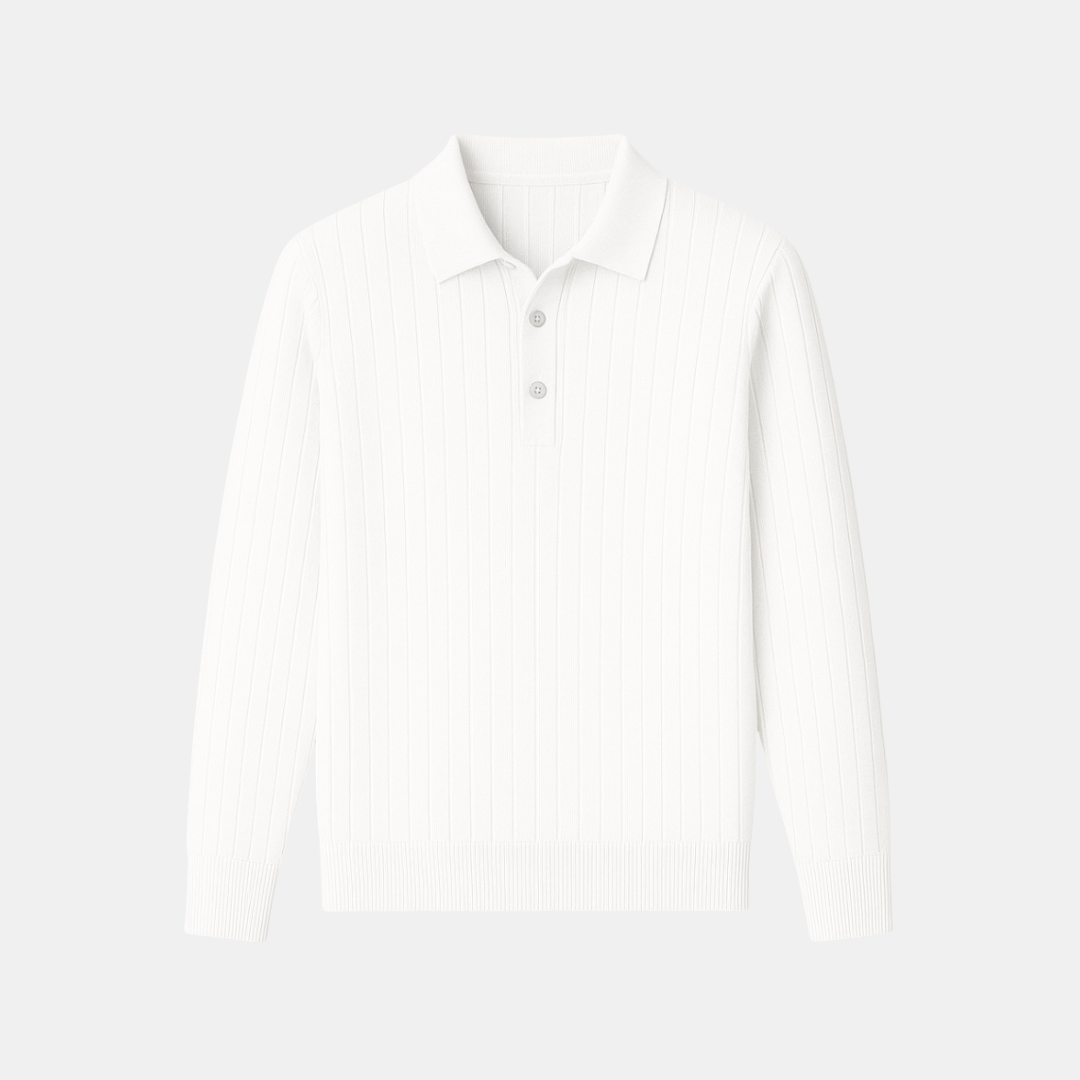 The Renvel Ribbed Knit Polo