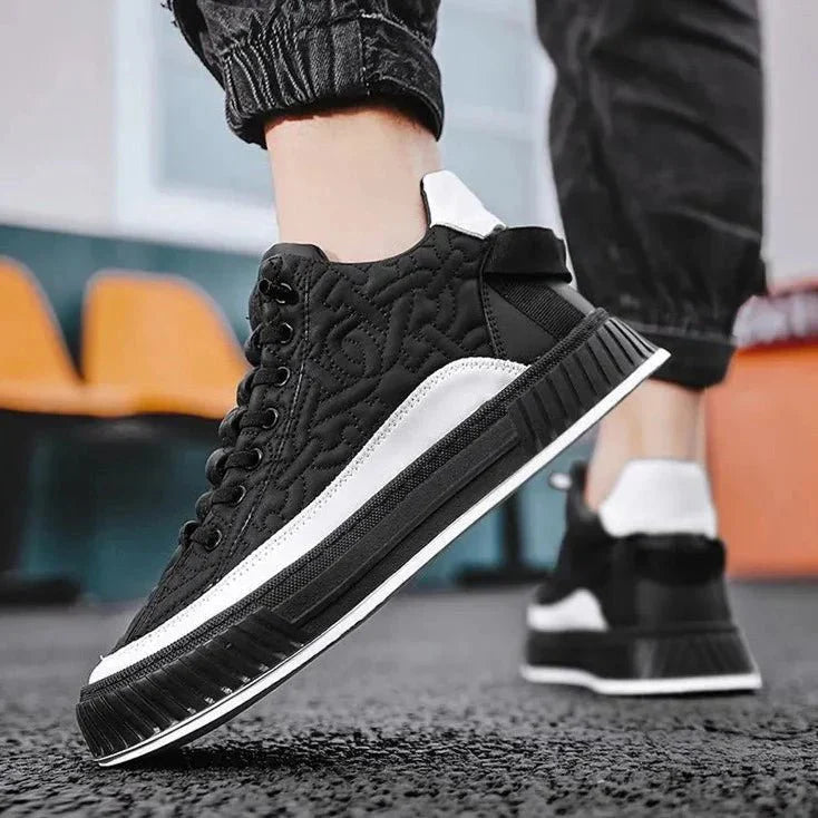 Tony Trendy heren sneakers met dikke zool en patroon