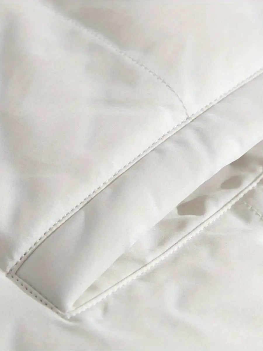 Warme Winterjas Met Fleece Voering En Capuchon