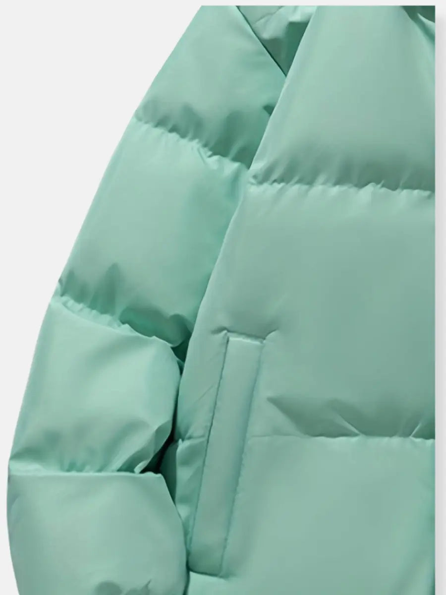 Warme Winterjas Met Fleece Voering En Capuchon