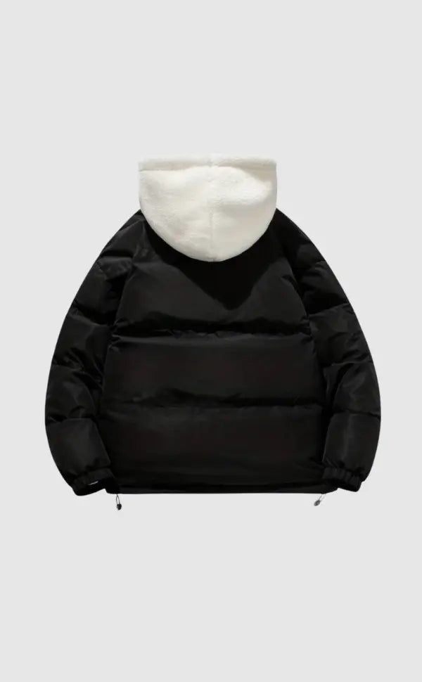 Warme Winterjas Met Fleece Voering En Capuchon