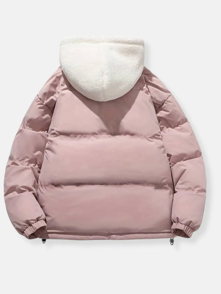 Warme Winterjas Met Fleece Voering En Capuchon