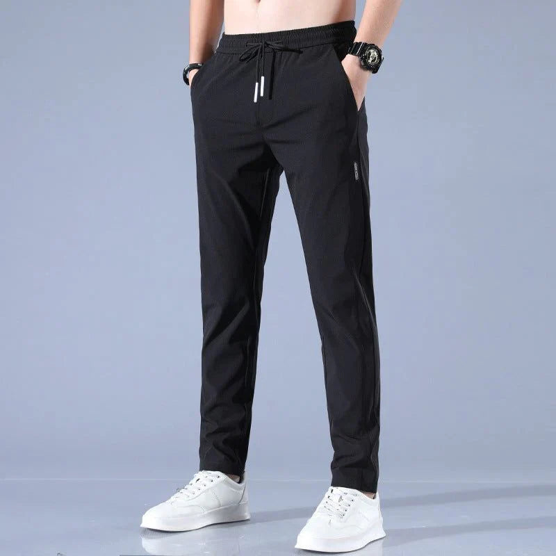 William sportieve heren jogger met trekkoord en tapered fit