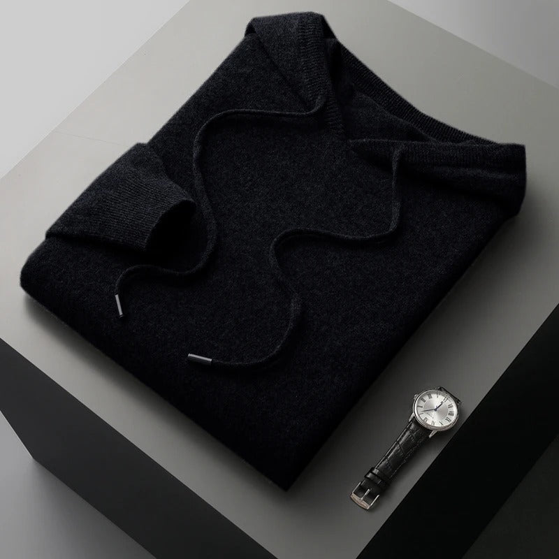 Zane Wollen heren hoodie met casual uitstraling
