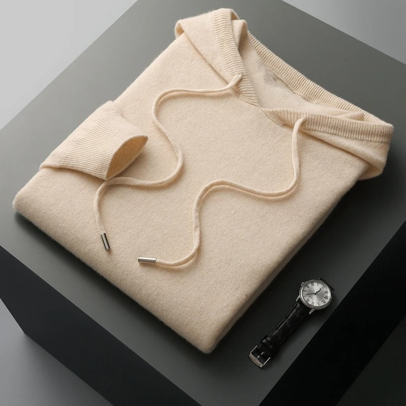 Zane Wollen heren hoodie met casual uitstraling