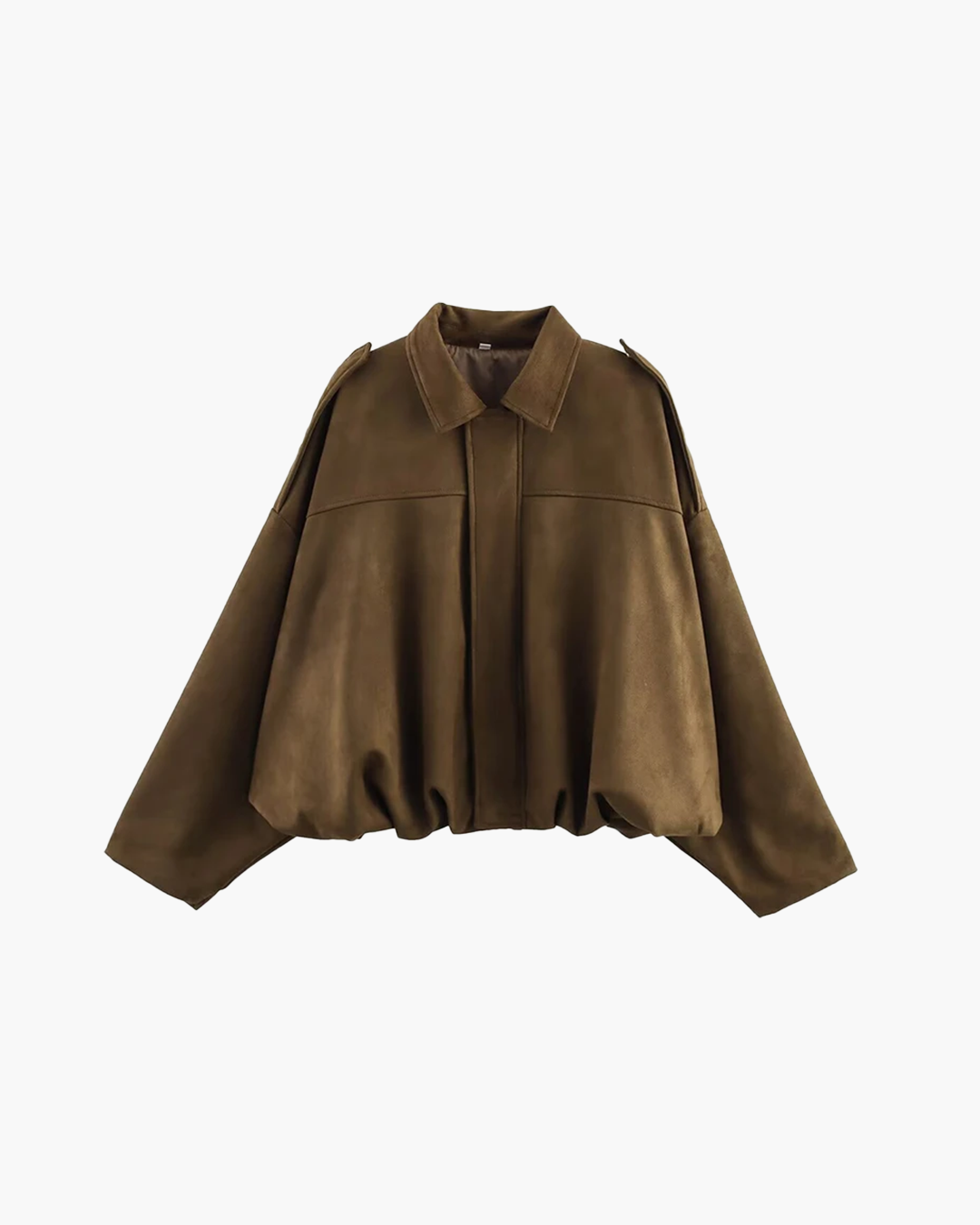Amber Elegante Suède Bomberjas Voor Dames