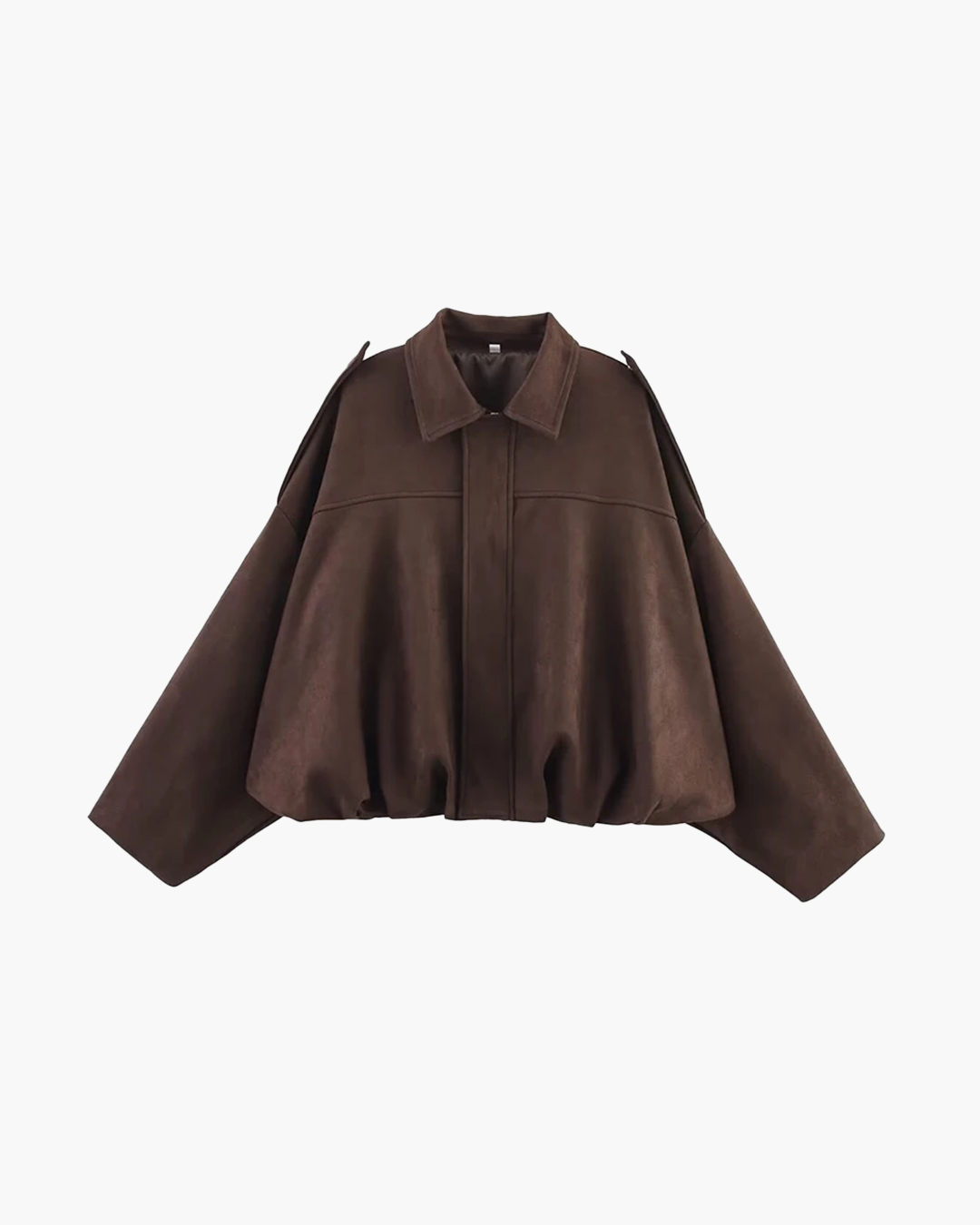 Amber Elegante Suède Bomberjas Voor Dames