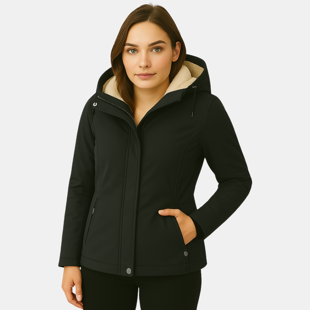 Angelina Dames softshell jas met fleece binnenkant