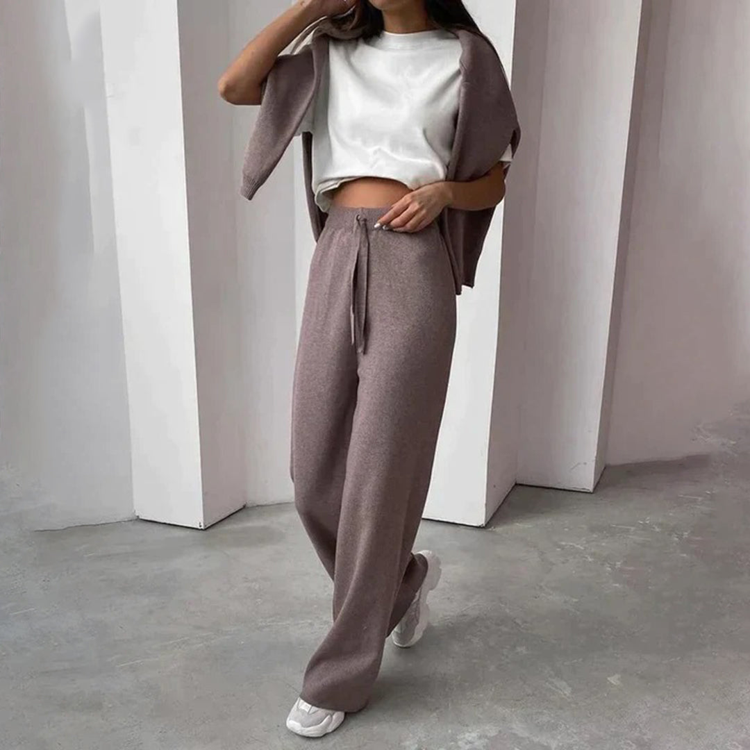 Anica Dames twee-delige loungeset met coltrui en broek