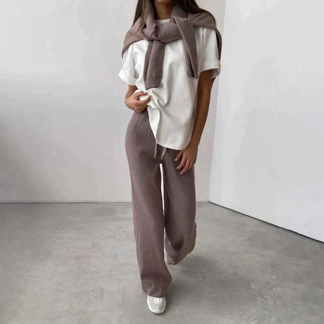 Anica Dames twee-delige loungeset met coltrui en broek