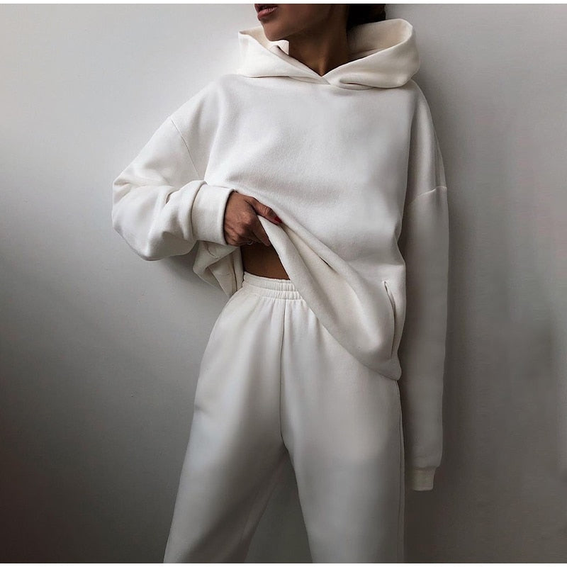 Anna Dames Loungewear Set Met Hoodie En Broek