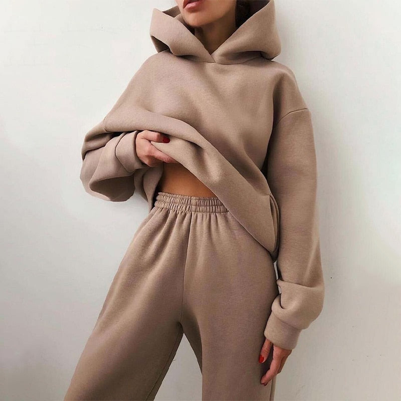 Anna Dames Loungewear Set Met Hoodie En Broek