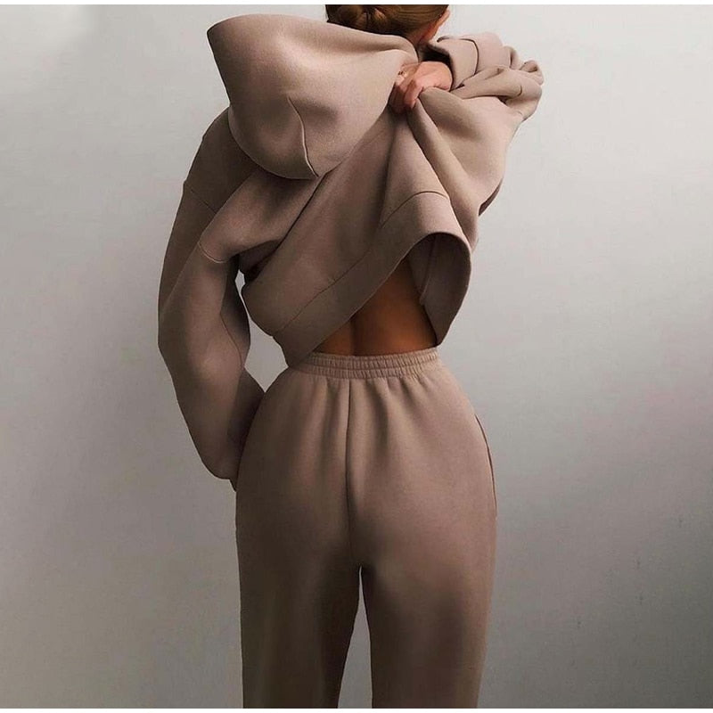 Anna Dames Loungewear Set Met Hoodie En Broek