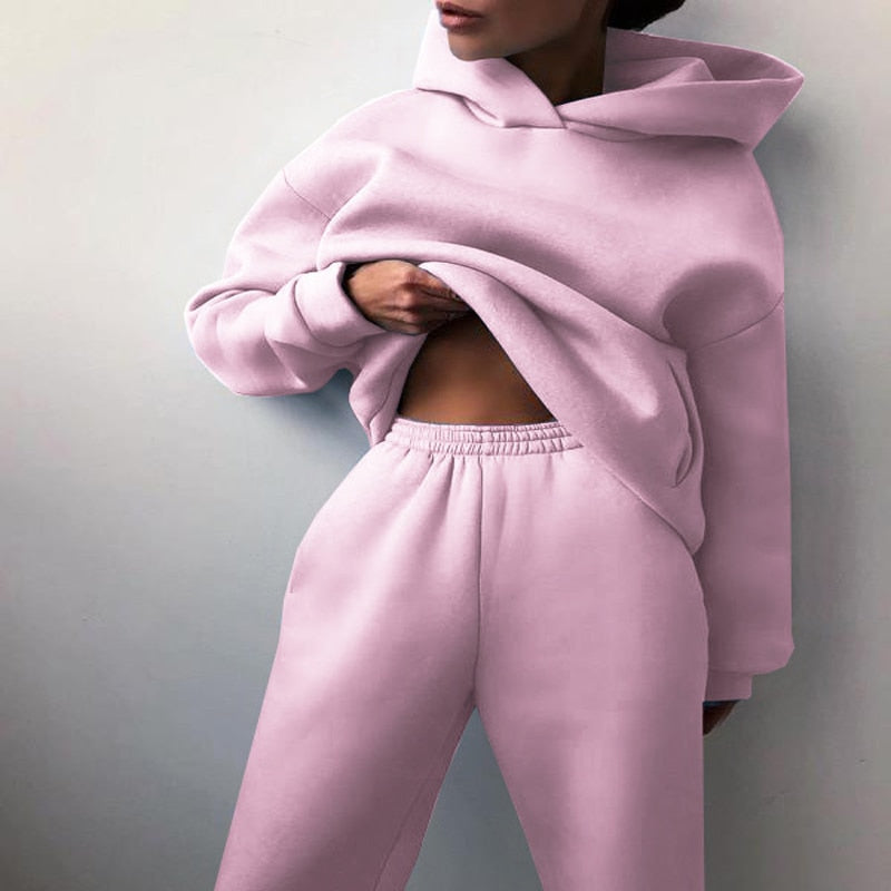 Anna Dames Loungewear Set Met Hoodie En Broek