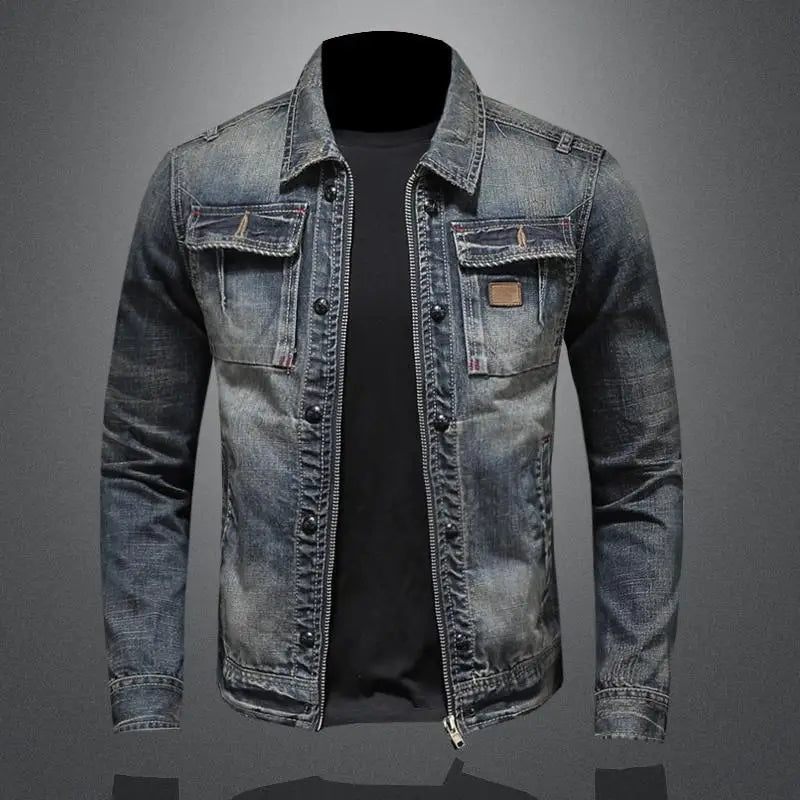 Antoine Heren spijkerjas met klassieke denim look