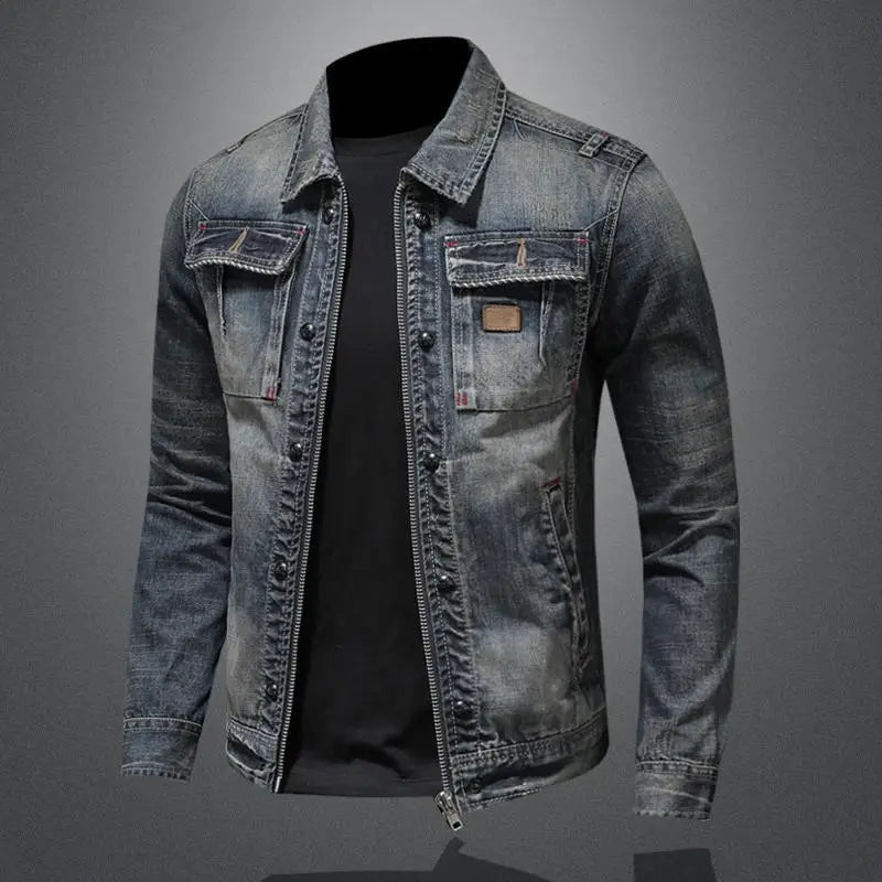 Antoine Heren spijkerjas met klassieke denim look