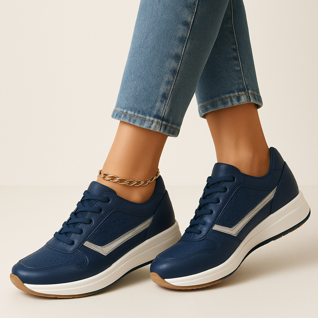 Ashton comfortabele dames sneakers met plateauzool