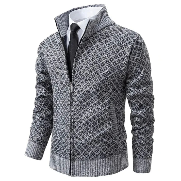 Audemars gebreid heren vest met rits