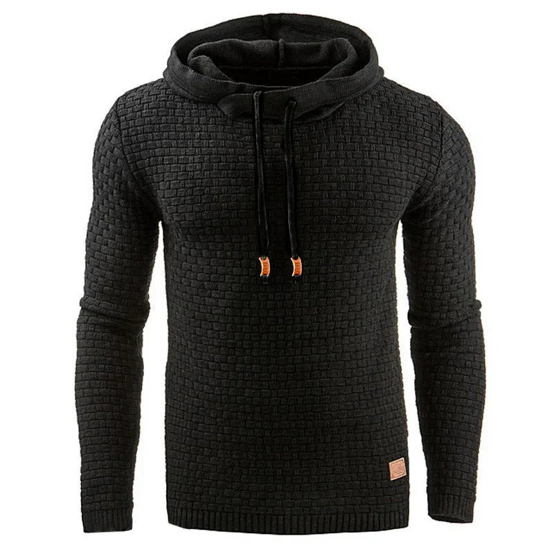 Cody Heren hoodie met structuur en verstelbare capuchon
