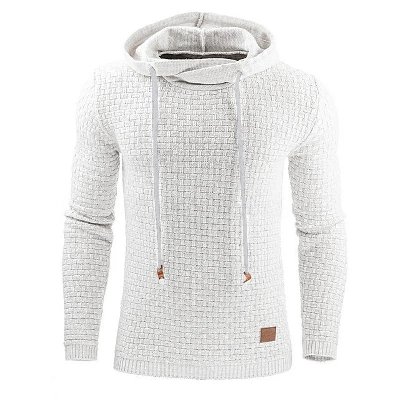 Cody Heren hoodie met structuur en verstelbare capuchon