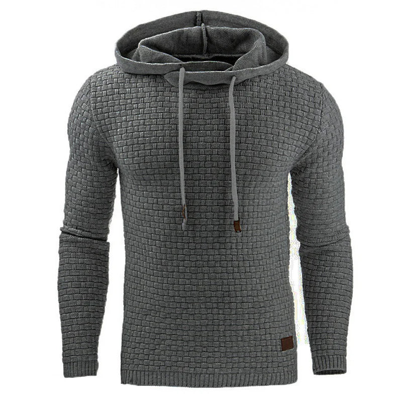 Cody Heren hoodie met structuur en verstelbare capuchon