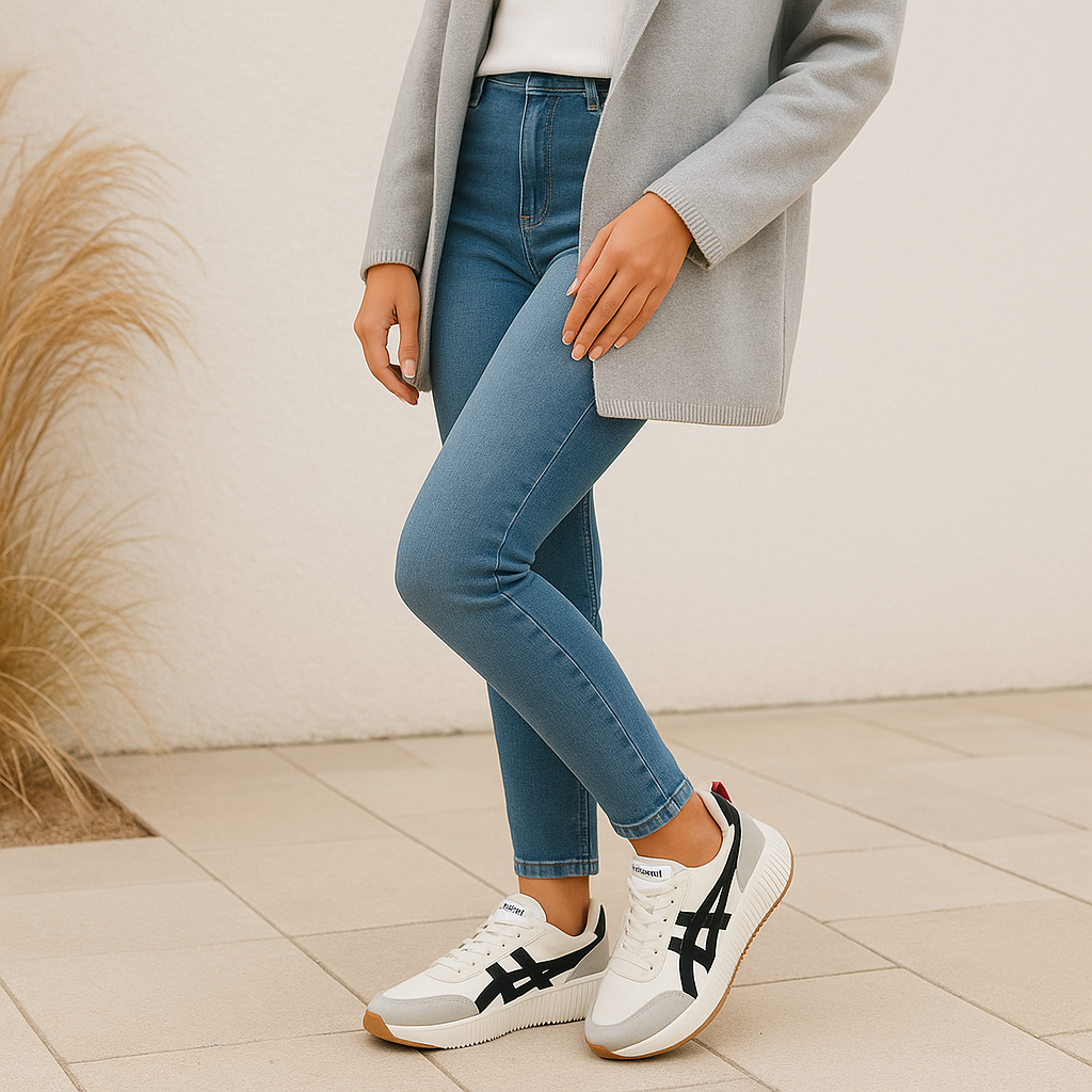 Debby sportieve retro dames sneakers