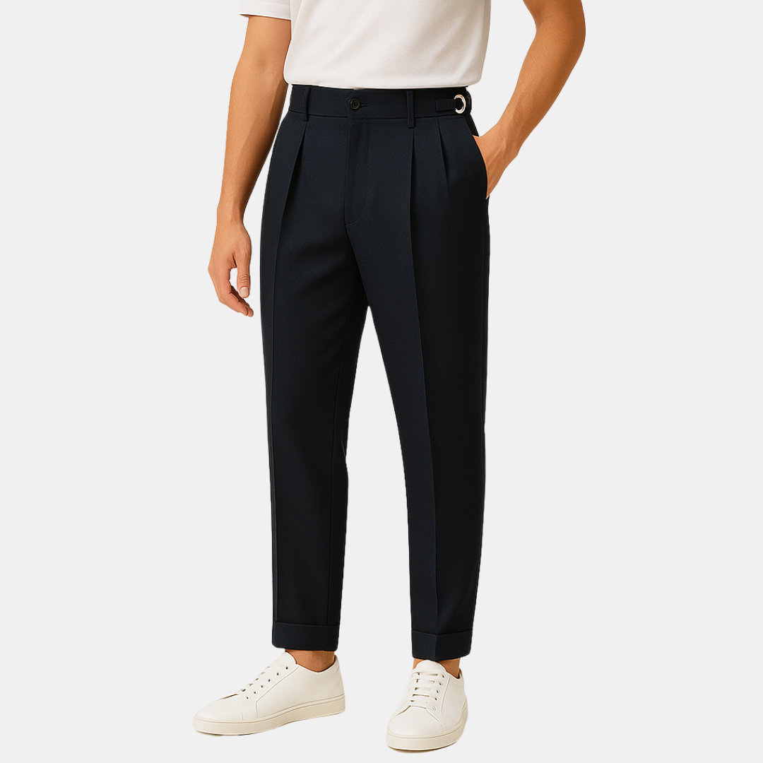 Dennis elegante heren pantalon met plooien