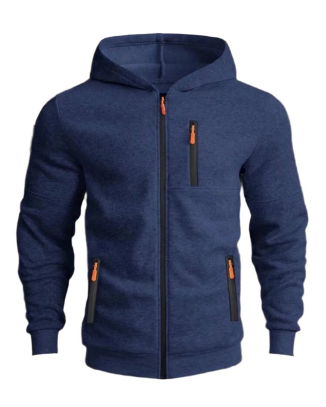Drax Heren Hoodie Met Rits En Capuchon