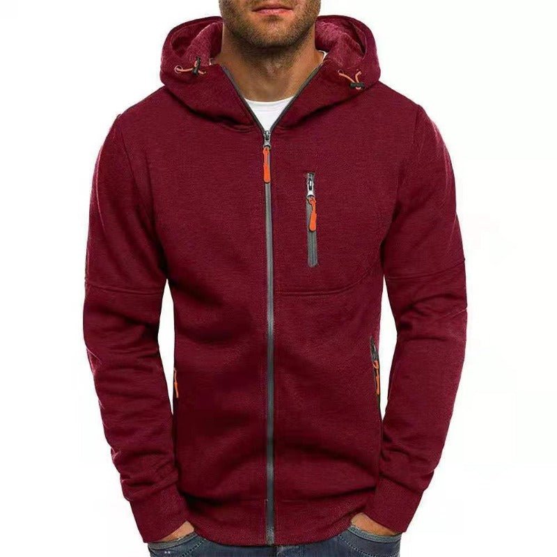 Drax Heren Hoodie Met Rits En Capuchon