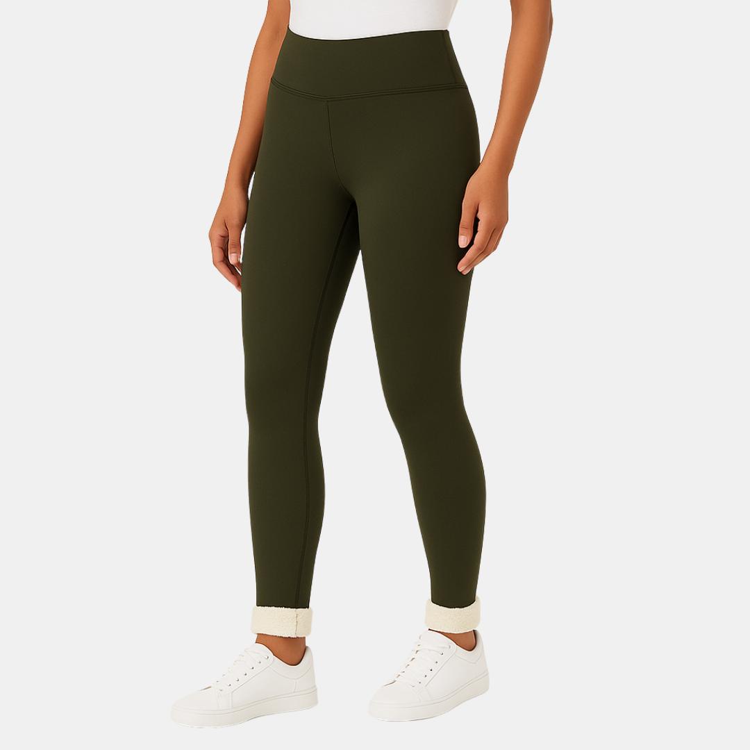 Elena Dames fleece gevoerde hoge taille legging
