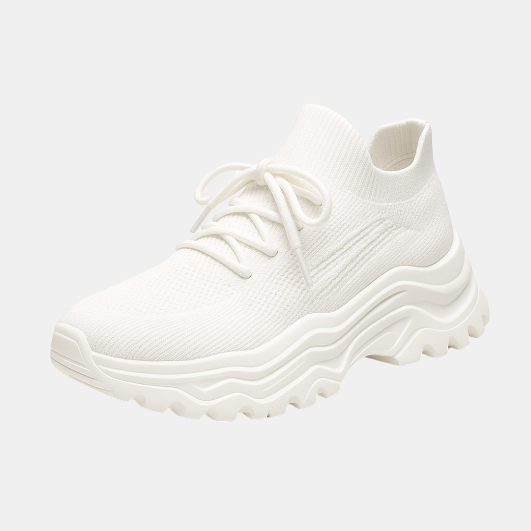 Elida chunky dames sneakers met sokdesign