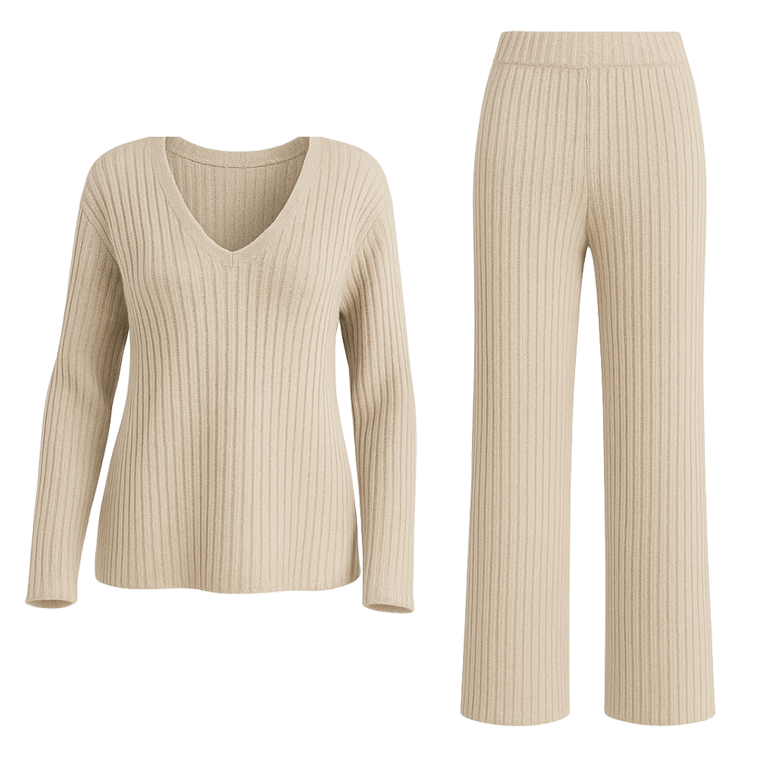 Evangeline gestreepte loungeset voor dames