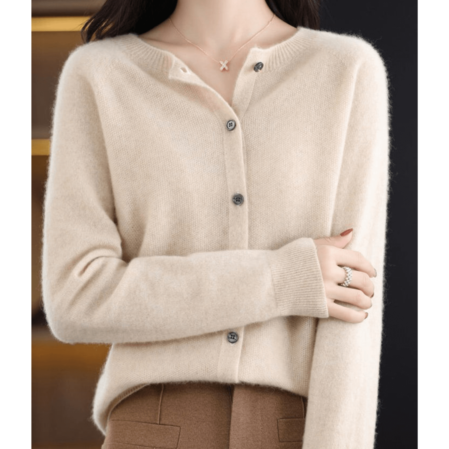 Faith Cardigan voor dames met knoopsluiting