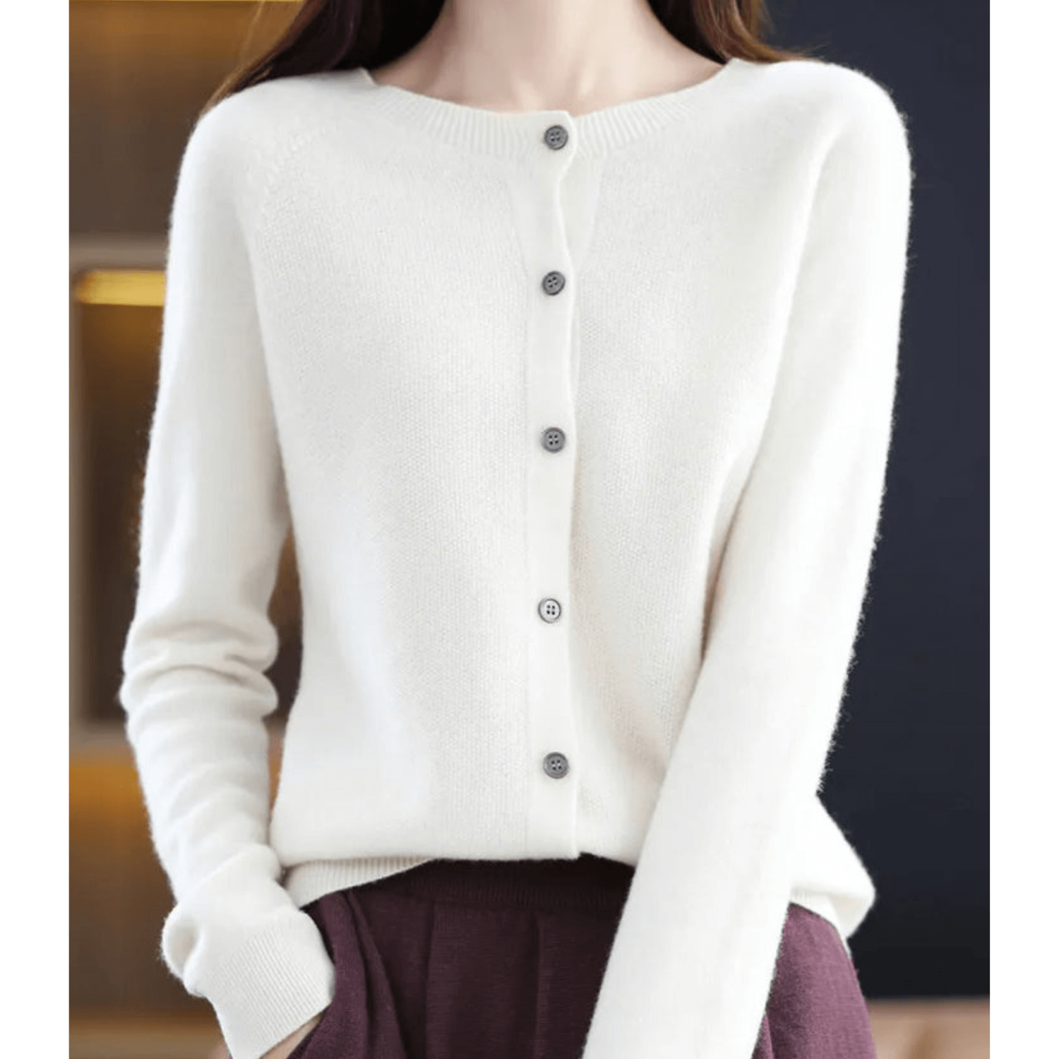 Faith Cardigan voor dames met knoopsluiting
