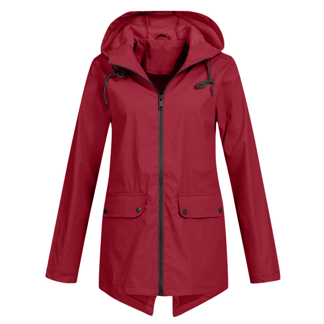 Francine Dames softshell jas met capuchon en zakken