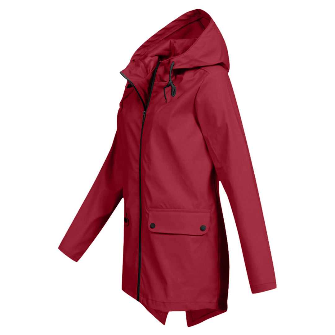 Francine Dames softshell jas met capuchon en zakken