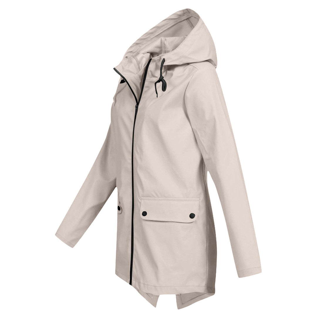 Francine Dames softshell jas met capuchon en zakken