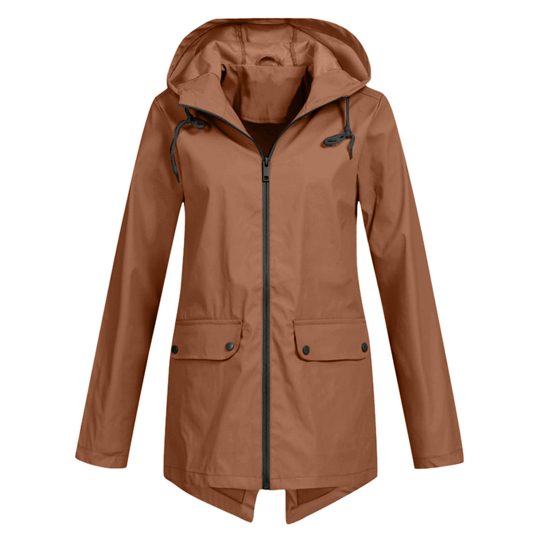 Francine Dames softshell jas met capuchon en zakken
