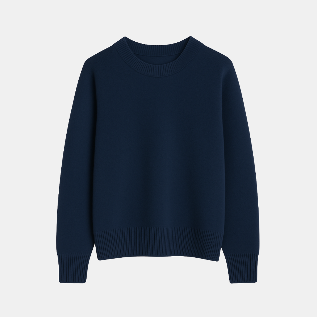 Heren Basic Trui Met Ronde Hals En Zachte Afwerking