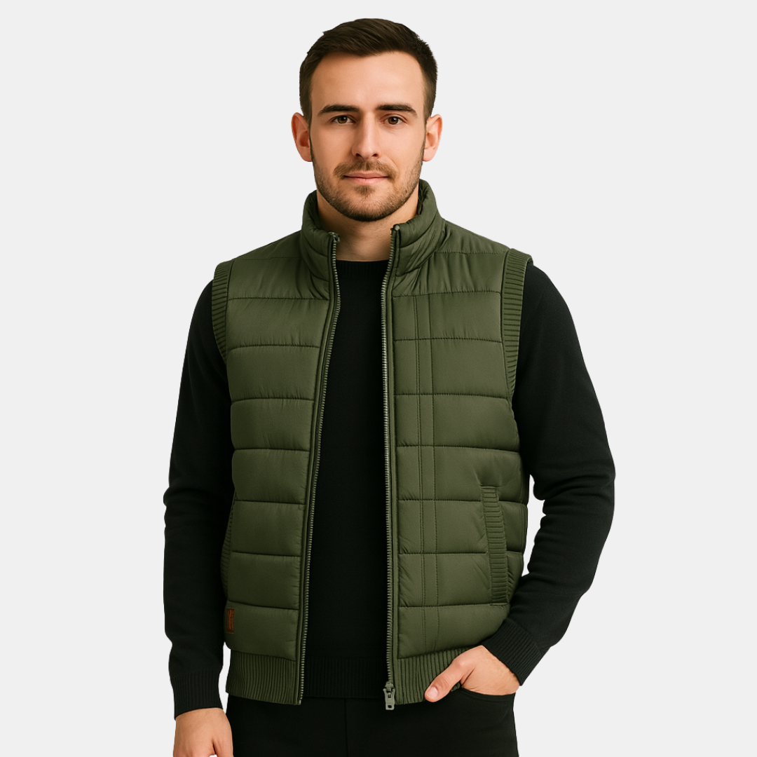 Heren Bodywarmer Met Warme Fleecevoering