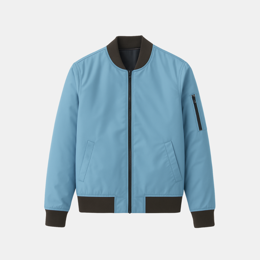 Heren Bomberjas Met Rits En Sportieve Pasvorm