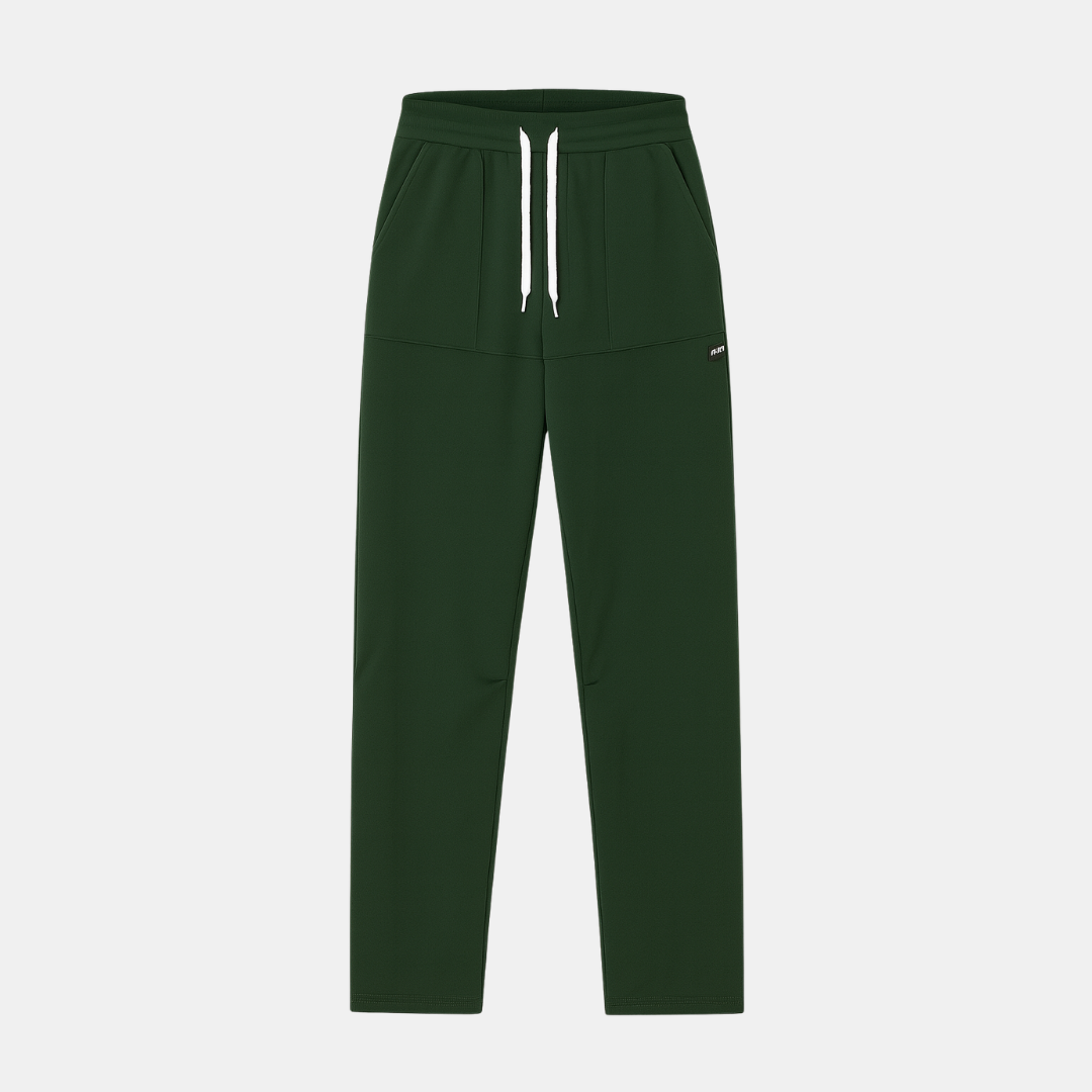 Heren Broek Met Trekkoord En Rechte Pasvorm