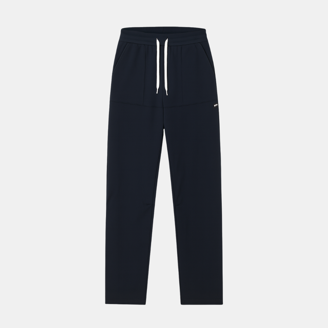 Heren Broek Met Trekkoord En Rechte Pasvorm