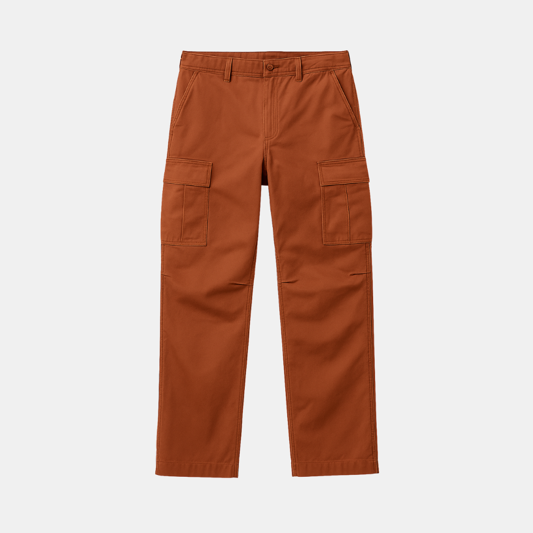 Heren Cargobroek Met Rechte Pijp En Zijzakken