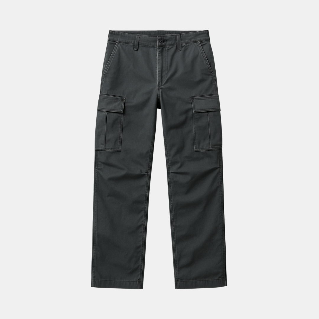 Heren Cargobroek Met Rechte Pijp En Zijzakken