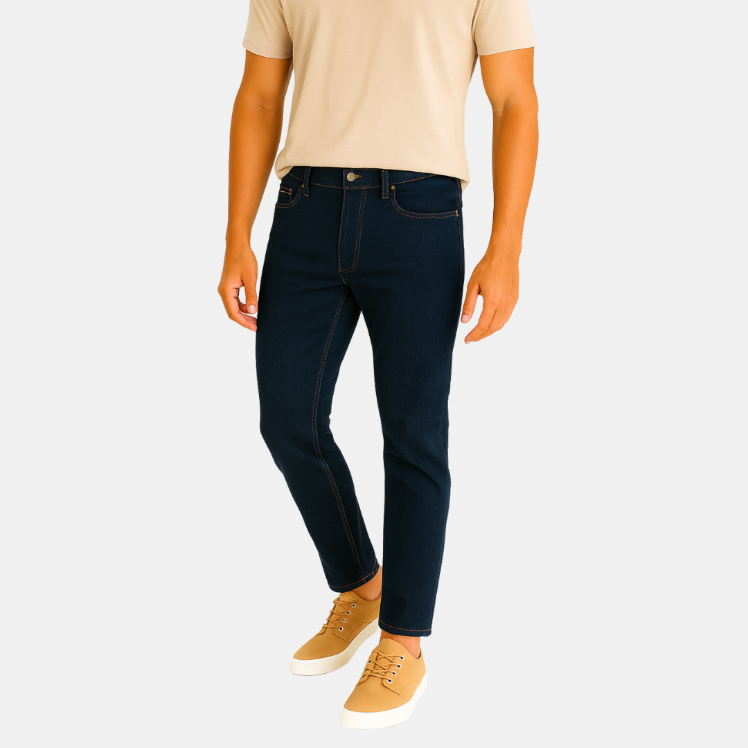 Heren Lage Sneakers Met Strakke Zool En Vetersluiting