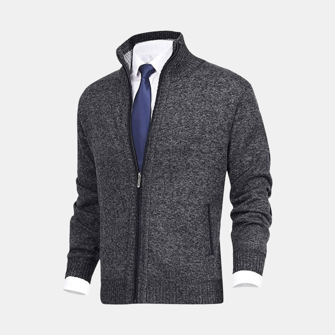 Heren Vest Met Opstaande Kraag En Ritssluiting